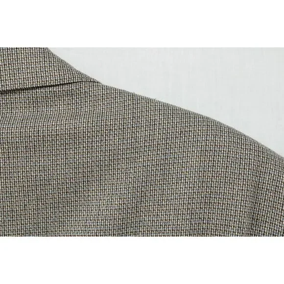 VTG Ermenegildo Zegna Blazer Men's 44R Multicolor Wool Silk Weave Sport Jacket